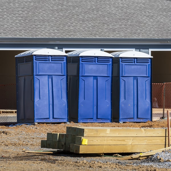 how can i report damages or issues with the porta potties during my rental period in Wyndham VA